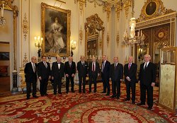 Distinguished Tribologists together with Prince Philip Bartz, Franek, Frene, Holmberg, Prince Philip, Jost, XX, Myshkin, Scherrington, Winer.jpg